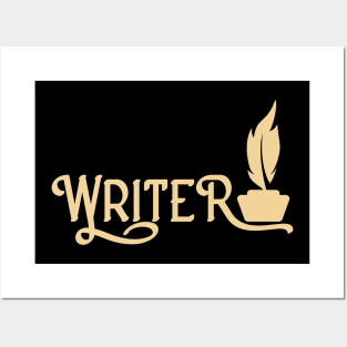 Author Writing Poet Writer Posters and Art